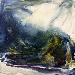 Impressions of a Water Town — Cheng Xiaoping, 2019, 80×80cm